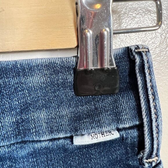 Mother High Waisted Looker Jeans Size 25 Teaming Up Dark Wash Skinny Leg Denim - Picture 6 of 11